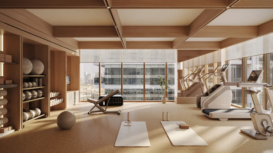 Tower B studio gym at Avenue Park Towers II, artist’s impression